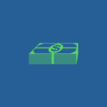 Flat icon of money vector icon. Illustration EPSのイラスト素材