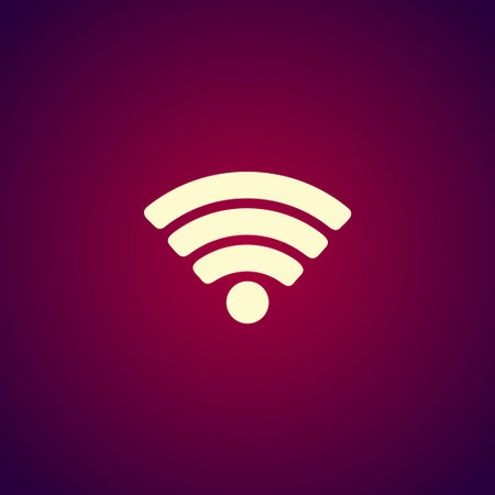 Vector Wi-Fi network icon. Flat design style eps 10のイラスト素材