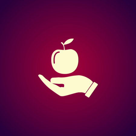 Pictograph of apple. Flat design styleのイラスト素材