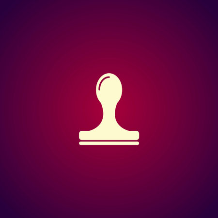 Stamp icon vector. Modern design flat styleのイラスト素材