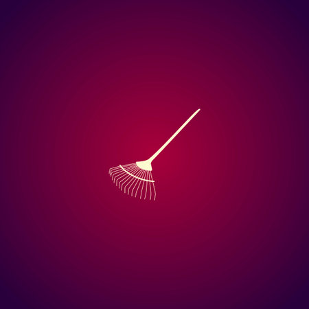 Rake Icon. Vector concept illustration for design.のイラスト素材