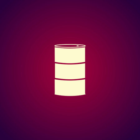 Simple icon barrels of oil. Flat design style.のイラスト素材