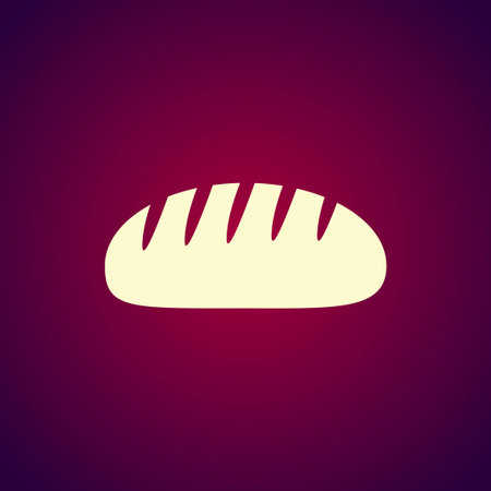 bread vector icon. Design style