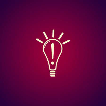 Creative Idea in Bulb Shape as Inspiration Concept Iconのイラスト素材