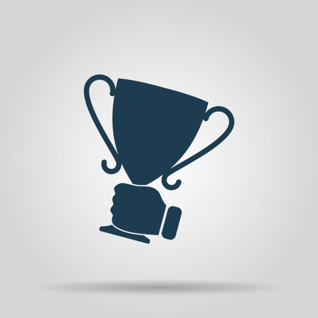 Vector champions cup icon. Flat design style eps 10のイラスト素材