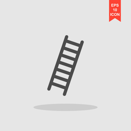 Ladder icon - Vector. Flat design style eps 10のイラスト素材