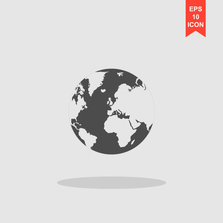 Pictograph of globe. Illustration vector EPS 10のイラスト素材