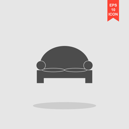 Comfortable sofa Icons. Flat design style eps 10のイラスト素材