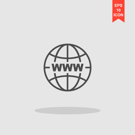 Internet - vector icon. Modern design flat styleのイラスト素材