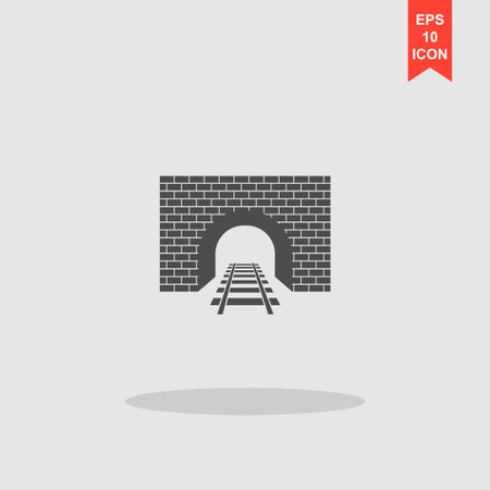 Tunnel icon. Vector concept illustration for design.のイラスト素材