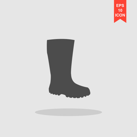 Boot vector icon. Concept illustration for design.のイラスト素材