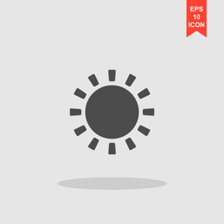 Sun Icon. Flat design style eps 10のイラスト素材