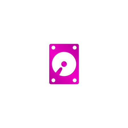 hard disk icon. Flat design style eps 10のイラスト素材