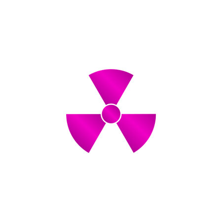 radiation symbol. Flat design style epsのイラスト素材