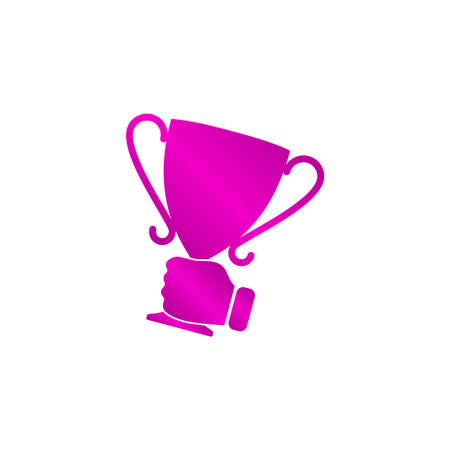 Vector champions cup icon. Flat design style eps 10のイラスト素材