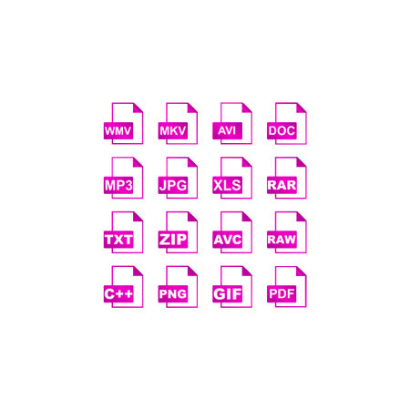 File Icons. Vector concept illustration for design.のイラスト素材