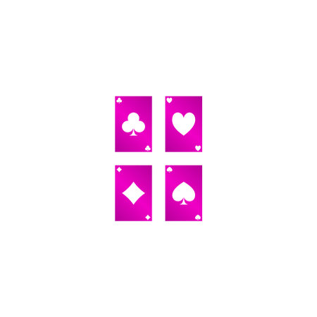 playing cards icon. Flat design style eps 10