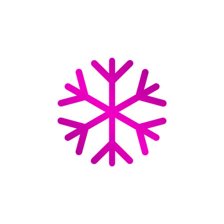Snowflake flat icon. Vector illustration EPS 10のイラスト素材