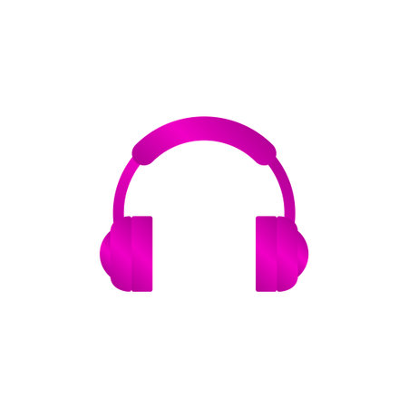 headphone icon Flat design style eps 10のイラスト素材