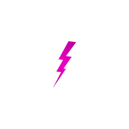 lightning vector illustration or icon, flat designのイラスト素材
