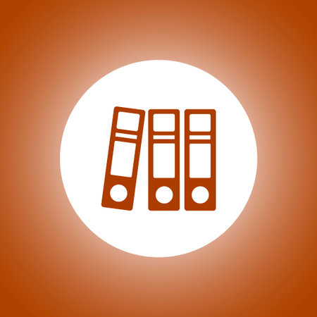 Flat Folder icon. Flat design style