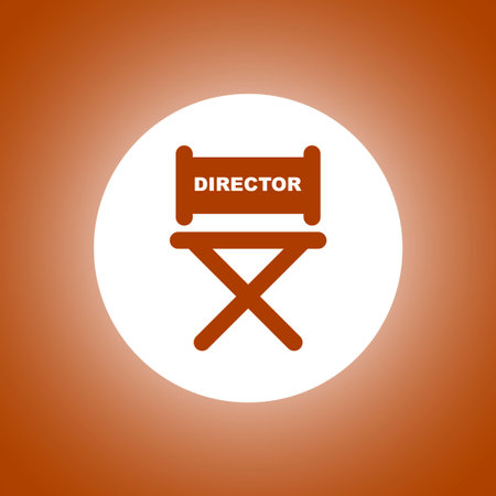 director chair icon. Concept illustration for design.のイラスト素材
