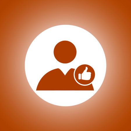 User icon vector like. Vector illustrationのイラスト素材
