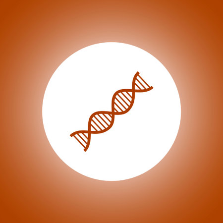 Vector DNA icon. Flat design styleのイラスト素材