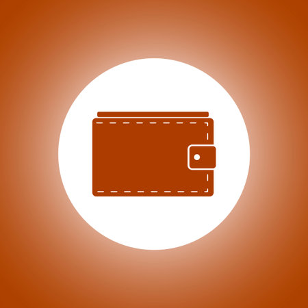 Wallet with cash simple icon. Vector illustration.のイラスト素材