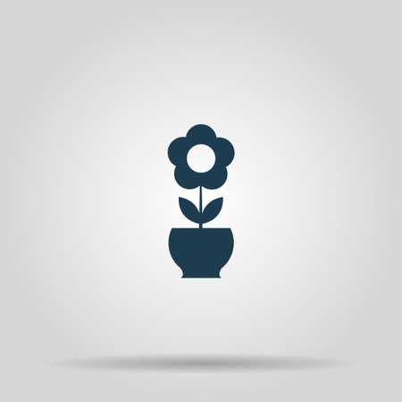 Flower Icon. Vector concept illustration for design.のイラスト素材
