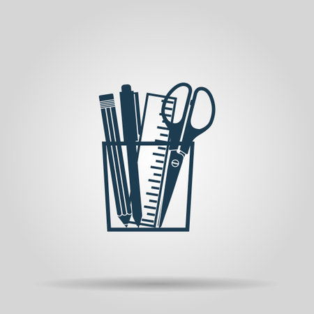 stationery vector icon. Vector concept illustration for design.のイラスト素材