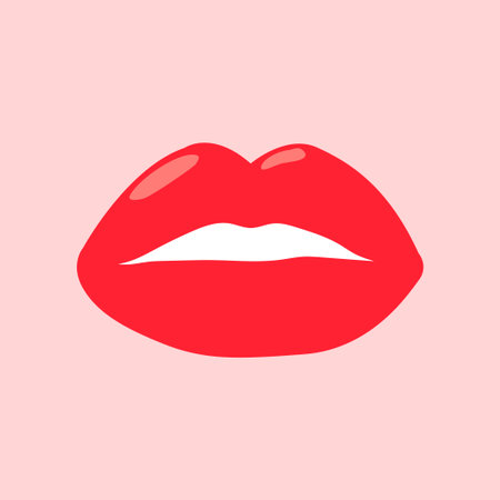 Woman lips. Vector concept illustration for design.のイラスト素材