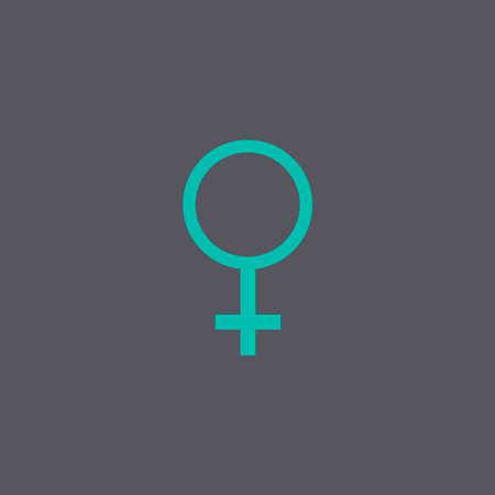 female sign icon. Flat design style eps 10のイラスト素材