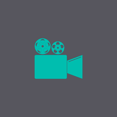 Cinema camera icon. Flat design style eps 10のイラスト素材