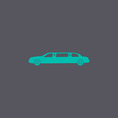 Limousine icon. Vector concept illustration for designのイラスト素材