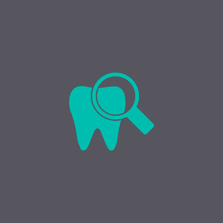 Tooth Icon. Flat design styleのイラスト素材