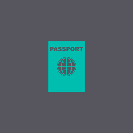 Passport icon. Vector concept illustration for design.のイラスト素材