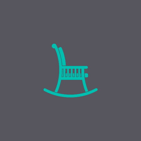 rocking chair icon. Concept illustration for design.のイラスト素材
