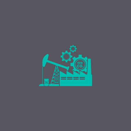 industry icon. Modern design flat styleのイラスト素材