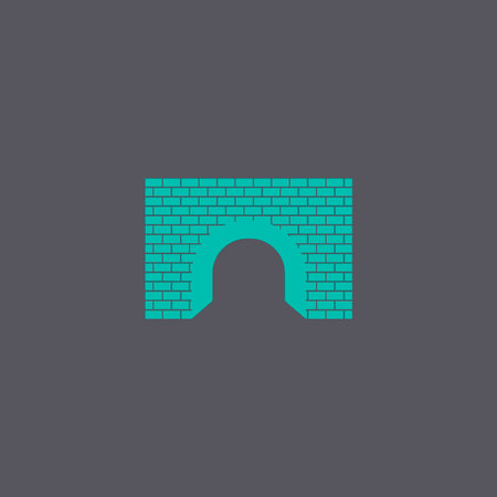 Tunnel icon. Vector concept illustration for design.のイラスト素材