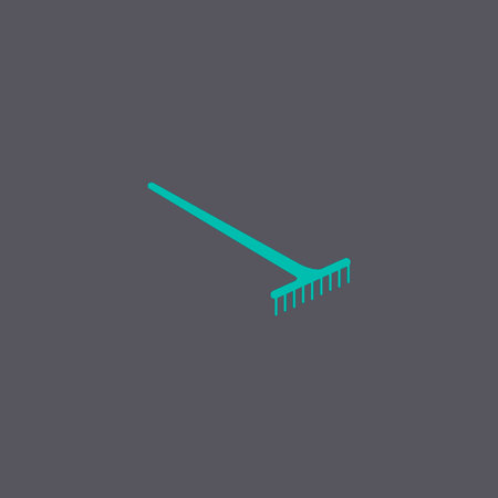 Rake Icon. Vector concept illustration for design.のイラスト素材
