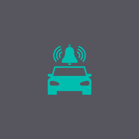 car alarm icon. Flat design style eps 10のイラスト素材