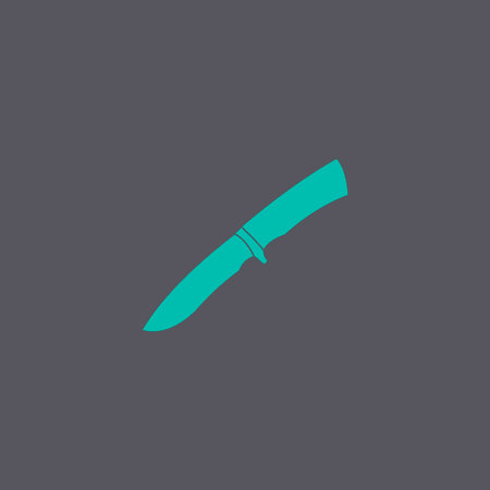 knife icon. Flat design style eps 10のイラスト素材