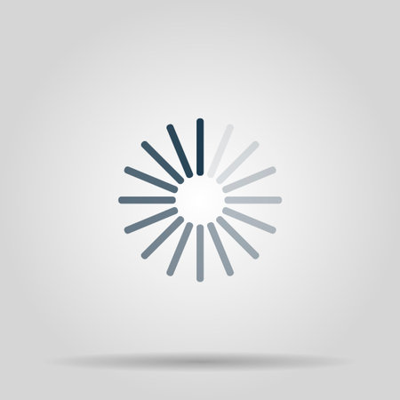 Vector circular loading icon. Concept illustration for design.のイラスト素材
