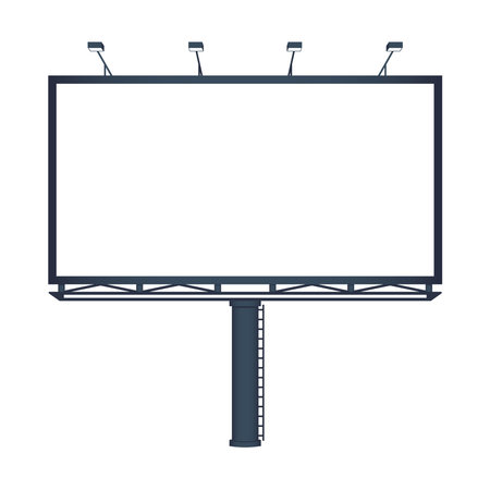 Blank billboard. Vector concept illustration for design.のイラスト素材