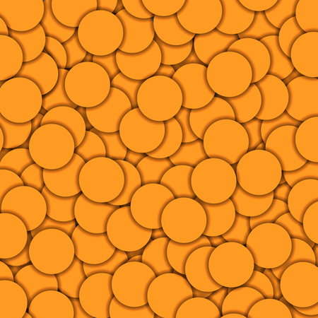 abstract yellow background made of small circlesのイラスト素材