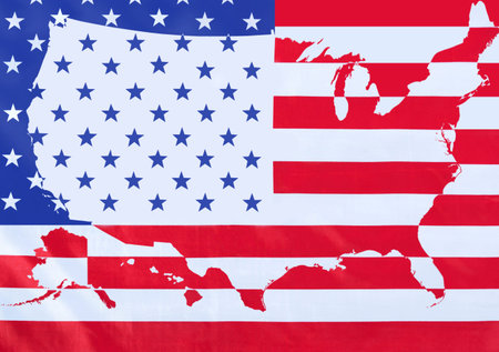 United States of america red white and blue country flag