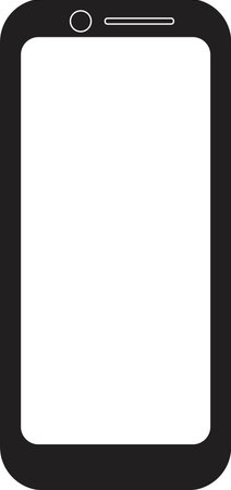 mobile phone. blank form. techniqueのイラスト素材