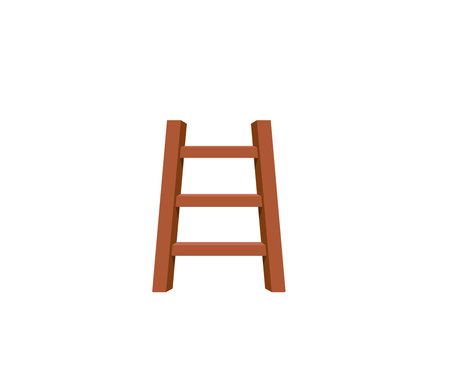 Step Ladder vector isolated icon. Ladder emoji illustration. Ladder vector isolated emoticonのイラスト素材