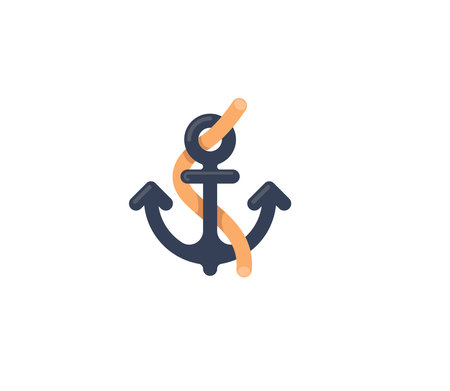 Anchor vector isolated icon. Anchor emoji illustration. Anchor vector isolated emoticon